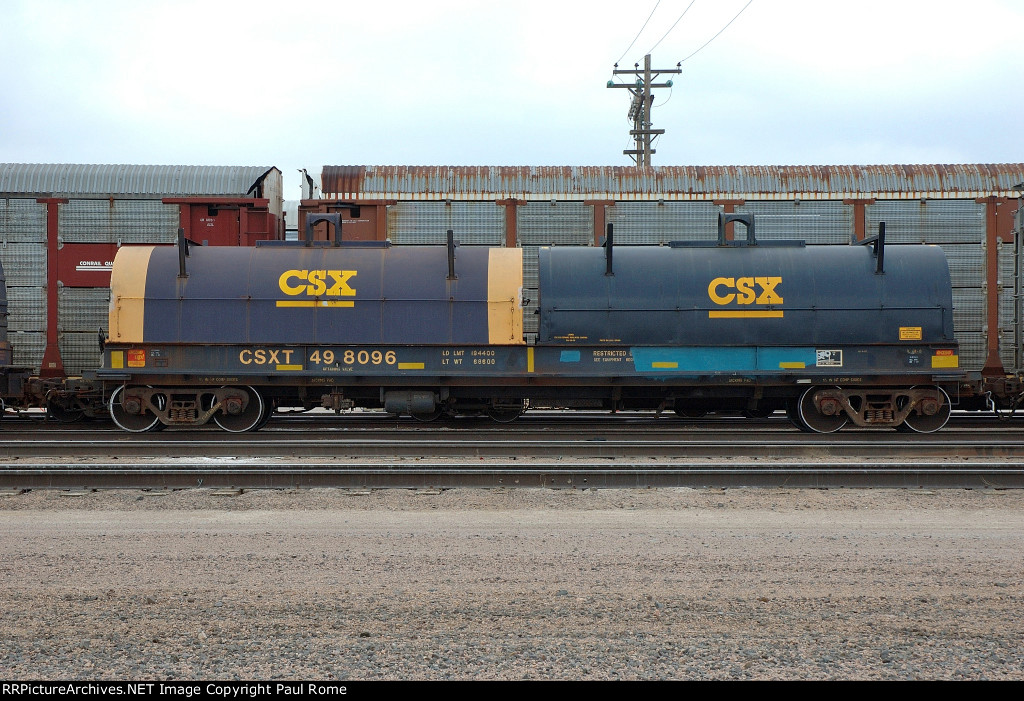 CSXT 498096, Steel Coil Car on UPRR at Bailey Yard
